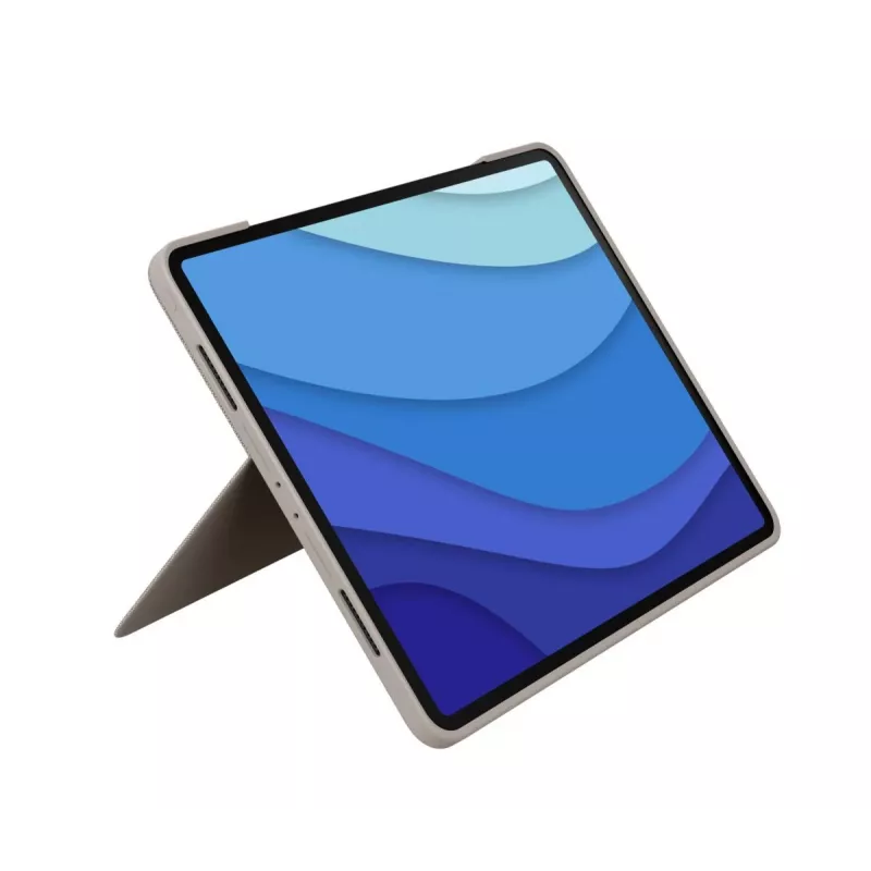 LOGITECH Combo Touch - piaskowy do iPad Pro 12,9 cala (5. generacja) - US International Qwerty
