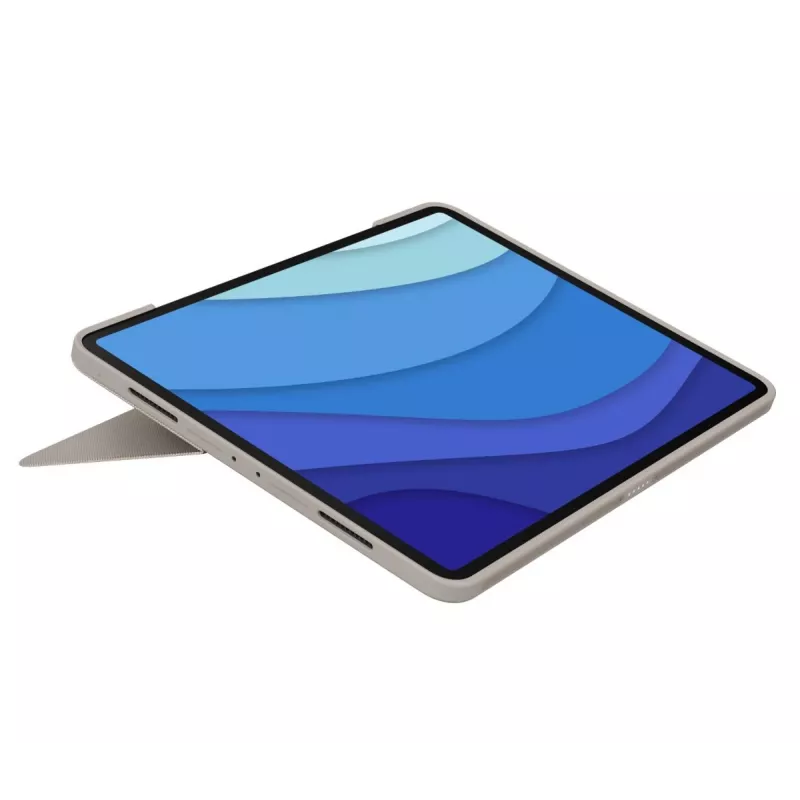 LOGITECH Combo Touch - piaskowy do iPad Pro 12,9 cala (5. generacja) - US International Qwerty
