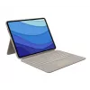 LOGITECH Combo Touch - piaskowy do iPad Pro 12,9 cala (5. generacja) - US International Qwerty