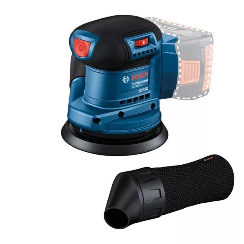 Bosch GEX 185-LI Professional Szlifierka mimośrodowa 10000 OPM Niebieski