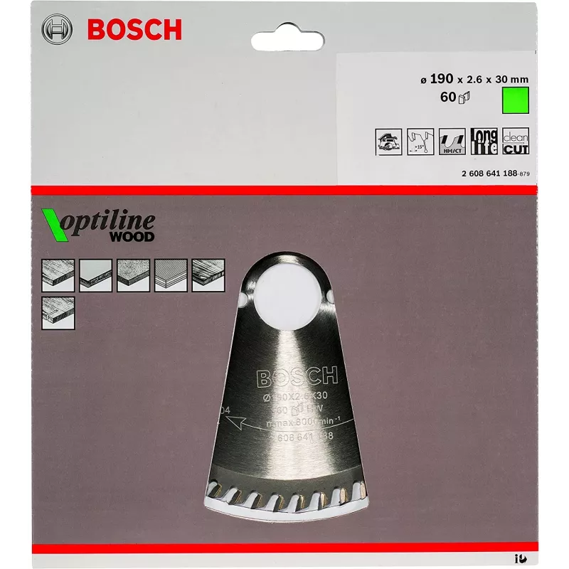 Brzeszczoty do pił tarczowych Bosch Optiline Wood 2608641188