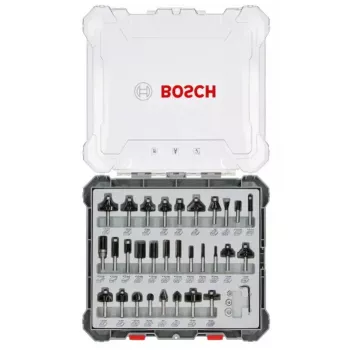 Bosch 2607017474 zestaw frezów, 30 szt., trzonek 6 mm