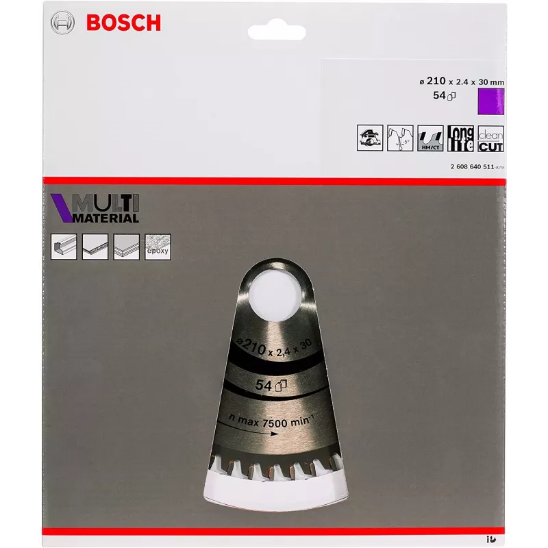 Bosch Tarcze do pilarki tarczowej Multi Material, aluminium, 21 cm, Bosch, 235 g, 1 szt.