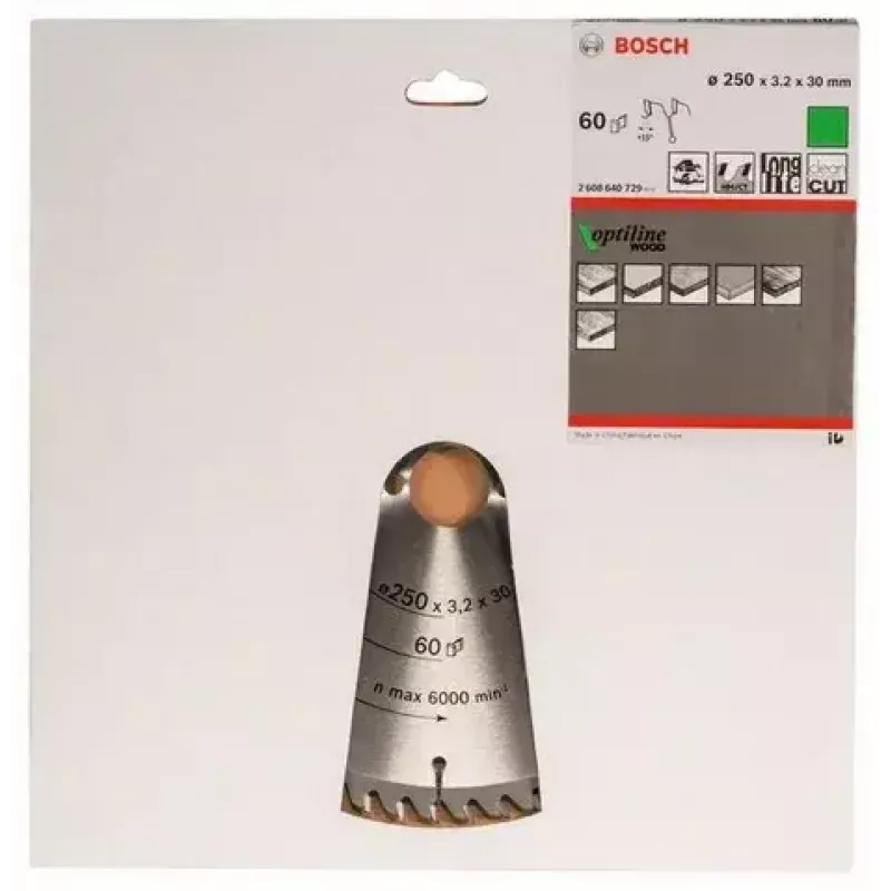Tarcza do piły tarczowej Bosch 2 608 640 729 25 cm otwór 3 cm