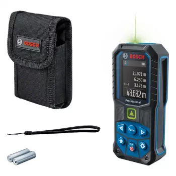 Bosch GLM 50-25 G Professional laserowy dalmierz, 50 m, zielony laser, ±1,5 mm, klasa lasera 2, niebieski/czarny
