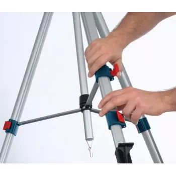Bosch BT 250 Professional statyw Poziomica laserowa 3 nóg Niebieski, Biały