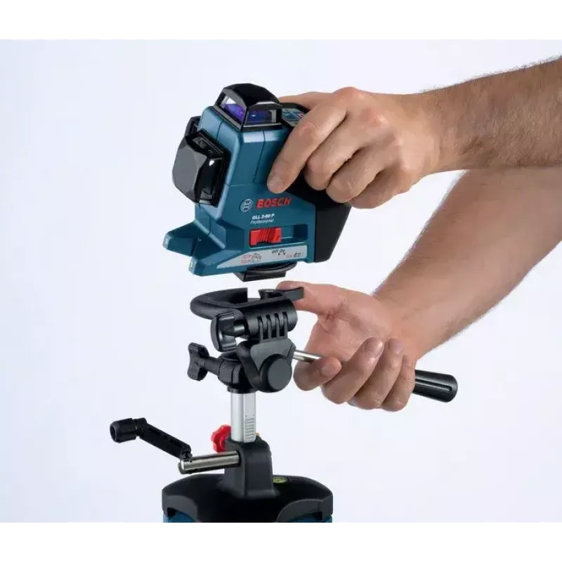 Bosch BT 250 Professional statyw Poziomica laserowa 3 nóg Niebieski, Biały