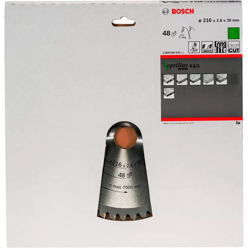 Tarcze do piły tarczowej Bosch Optiline Wood, drewno, 30.5 cm, Bosch, 640 g, 1 szt.