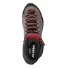 Salewa MTN Trainer Mid GTX Męskie Dorosłe Węgiel Szary Czerwony Skóra Zamsz Vibram