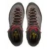 Salewa MTN Trainer Mid GTX Męskie Dorosłe Węgiel Szary Czerwony Skóra Zamsz Vibram