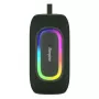 Przenośny głośnik imprezowy Energizer BTS163 — 16 W RMS, Bluetooth, Li‑Ion 1800 mAh, MicroSD, wielokolorowe podświetlenie, czarny