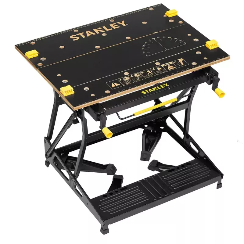 Stół warsztatowy do obróbki drewna Stanley STST83800-1 Bambus Stal Czarny Żółty 625 mm