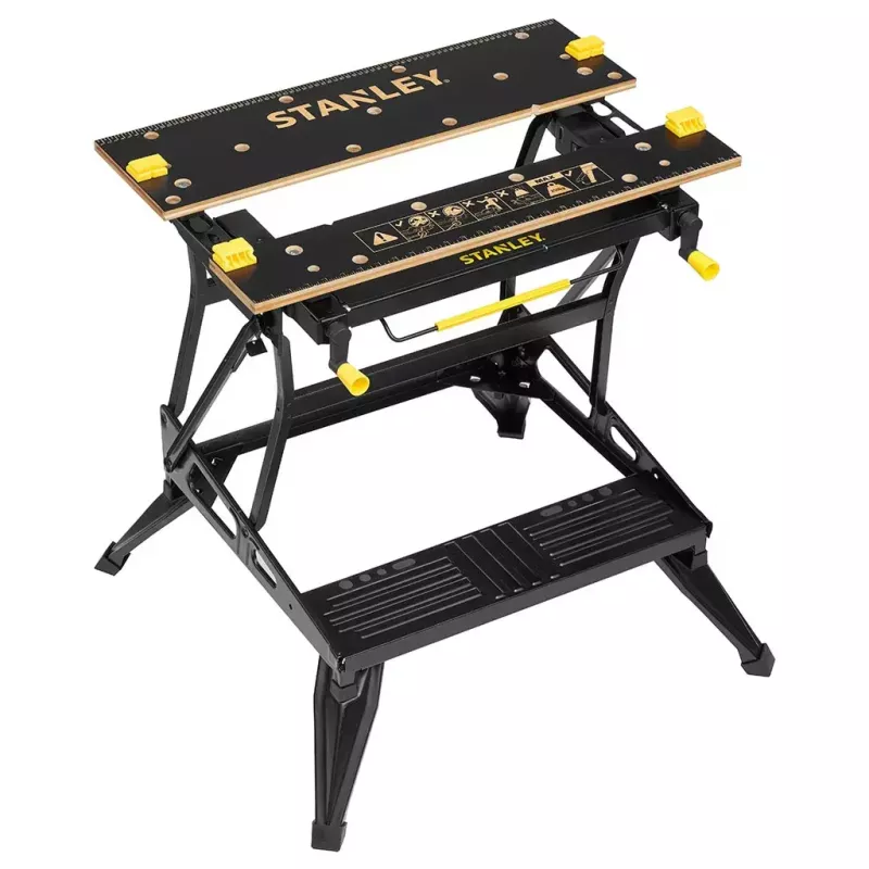 Stół warsztatowy do obróbki drewna Stanley STST83800-1 Bambus Stal Czarny Żółty 625 mm