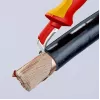 Nóż uniwersalny Knipex 98 55 SB czerwono-żółty ostrze stałe