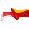 Nóż uniwersalny Knipex 98 55 SB czerwono-żółty ostrze stałe