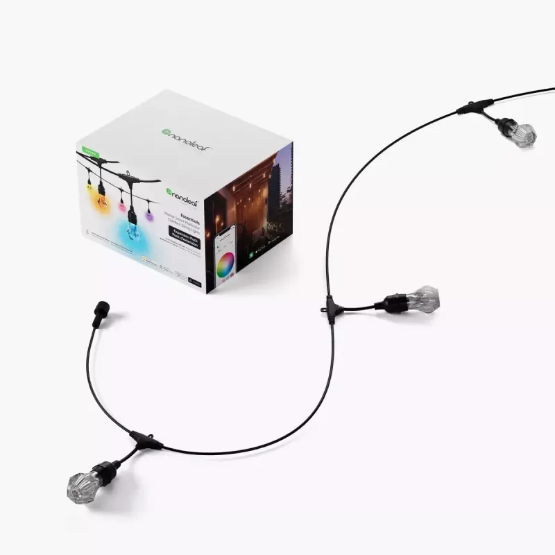 Zewnętrzne lampy łańcuchowe Nanoleaf Essentials NF084E00-20SLO 15 m wielokolorowe Matter