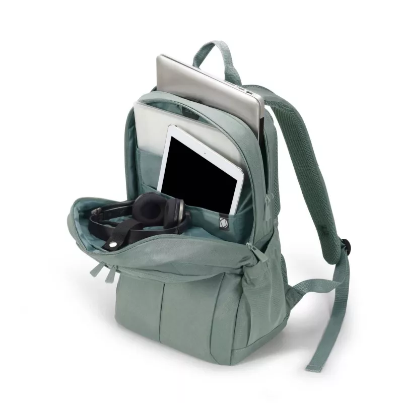 DICOTA Eco Backpack Scale - plecak na notebooka 13-15.6 cala - szary / 600d z recyklingowanego PET