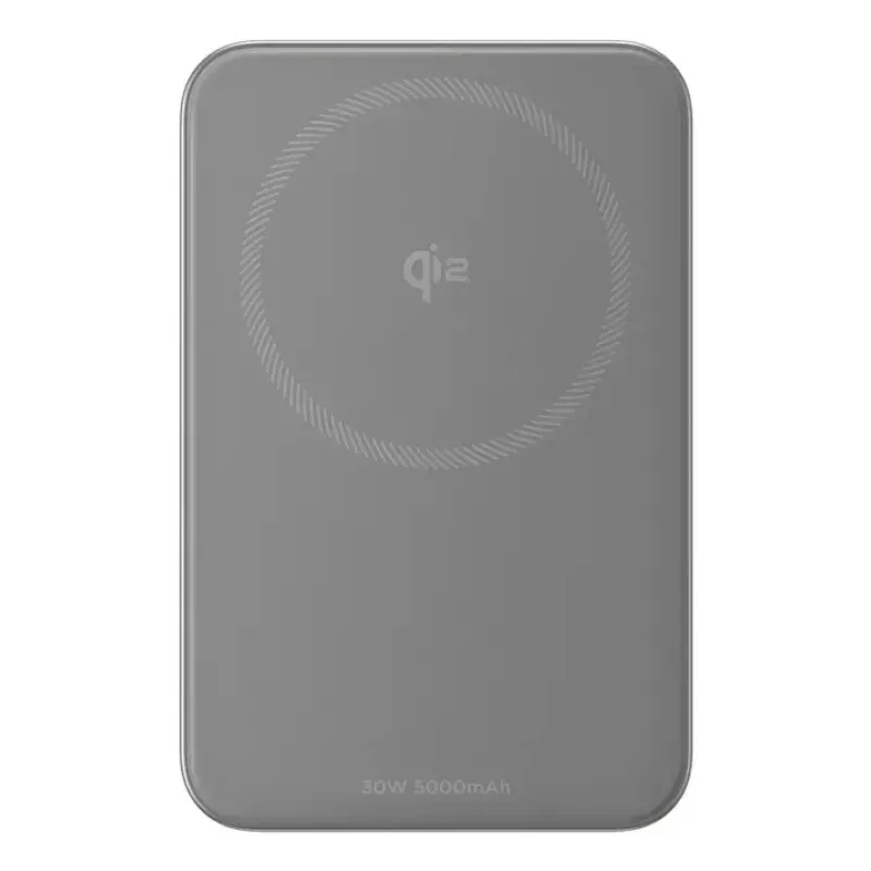 Power bank EcoFlow Rapid 5000 (Lithium-Ion 5000 mAh, PD fast charge, 30 W total, wireless, USB-C, srebrny)