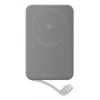 Power bank EcoFlow Rapid 5000 (Lithium-Ion 5000 mAh, PD fast charge, 30 W total, wireless, USB-C, srebrny)