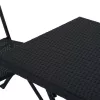 Zestaw mebli ogrodowych Extralink L-0201P — 2 krzesła i czarny stolik