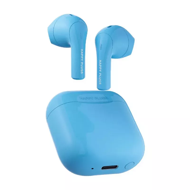 Zestaw słuchawkowy Happy Plugs JOY True Wireless Stereo (TWS) douszny, Bluetooth, 20–20000 Hz, niebieski
