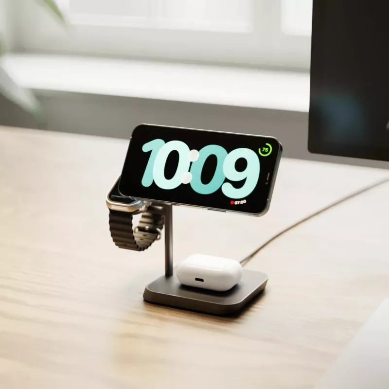 ZENS Office Charger Pro 3 Czarny Bezprzewodowa Szybkie Ładowanie Do Wewnątrz AC