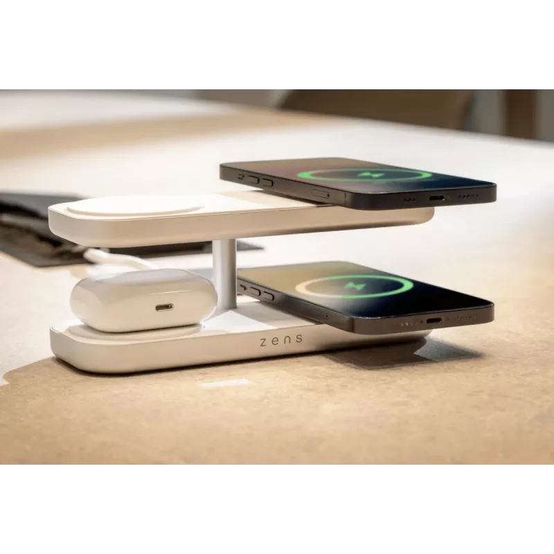 ZENS Quattro Wireless Charger Pro 4 Biały