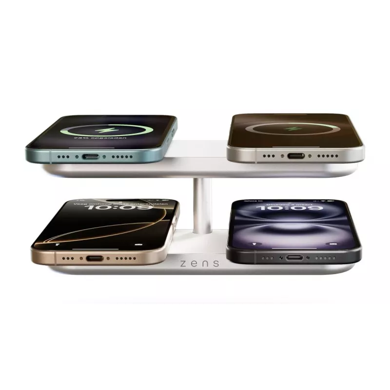 ZENS Quattro Wireless Charger Pro 4 Biały