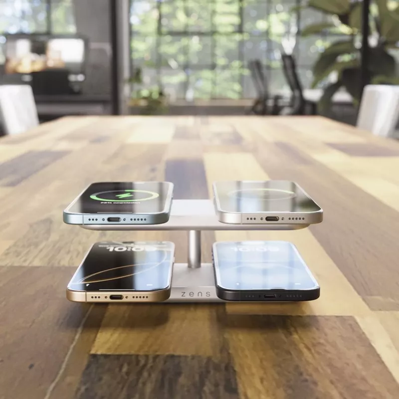 ZENS Quattro Wireless Charger Pro 4 Biały