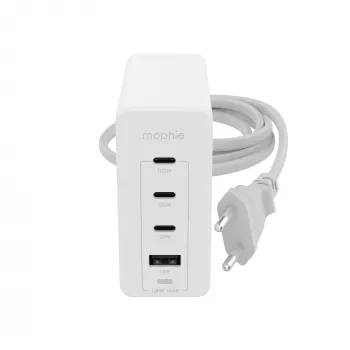 mophie Accessories-Wall Adapter-USB-C-PD-HUB-120W-GAN-Biały-EU(3xUSBC + 1xUSBA)