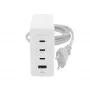 mophie Accessories-Wall Adapter-USB-C-PD-HUB-120W-GAN-Biały-EU(3xUSBC + 1xUSBA)