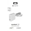 mophie Accessories-Wall Adapter-USB-C-PD-HUB-120W-GAN-Biały-EU(3xUSBC + 1xUSBA)