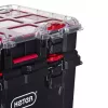 Zestaw 3 skrzynek do przechowywania Keter 250927 — składane organizery z technopolimeru na kółkach z zamkiem, 525×694×411 mm, czarny