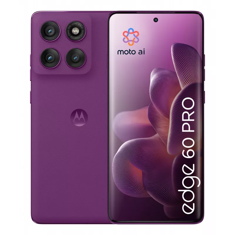 Motorola edge 60 pro 16.9 cm (6.67 cal) Dual SIM Android 15 5G USB Type-C 12 GB 512 GB 6000 mAh Fioletowy