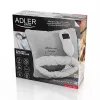Koc elektryczny Adler AD 7412 — narzutka polarowa dla 1 osoby, 80 W, 8 poziomów grzania, nadający się do prania, timer, szary