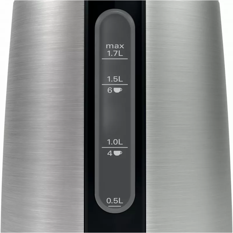 Bosch TWK3P420 czajnik elektryczny 1,7 l 2400 W Czarny, Stal nierdzewna