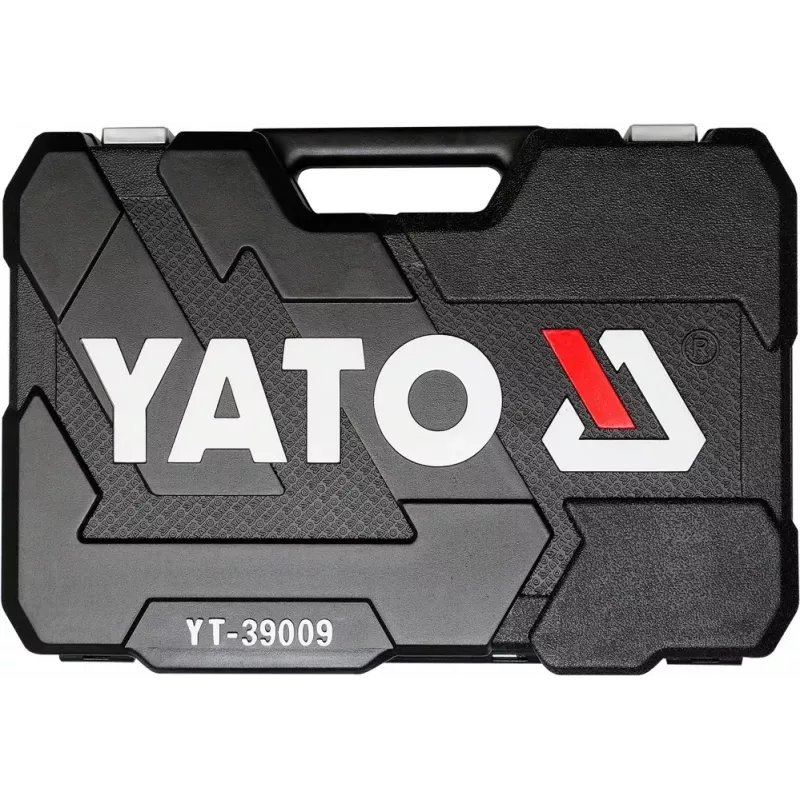 Zestaw narzędzi mechanicznych Yato YT-39009 — 68-częściowy zestaw, napęd 1/4 cala, czarna walizka
