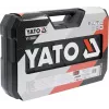 Zestaw narzędzi mechanicznych Yato YT-39009 — 68-częściowy zestaw, napęd 1/4 cala, czarna walizka
