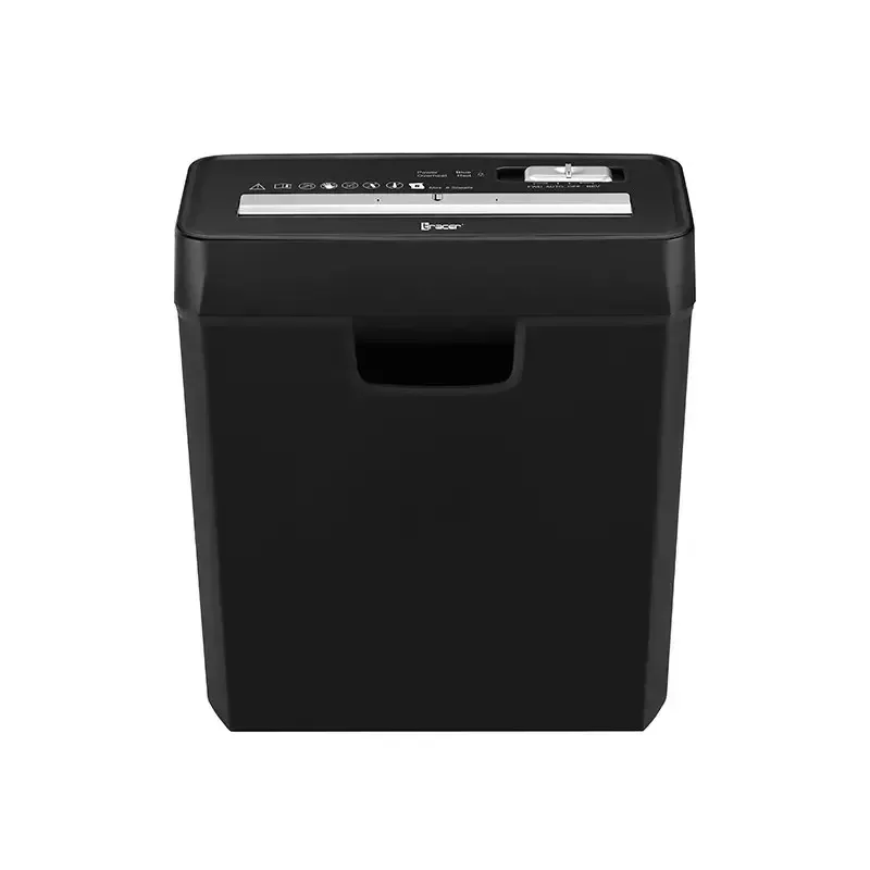 Niszczarka TRACER Edge10L cięcie krzyżowe, pojemność do 10 arkuszy, ścinki 6 mm, kosz 10 l, czarna
