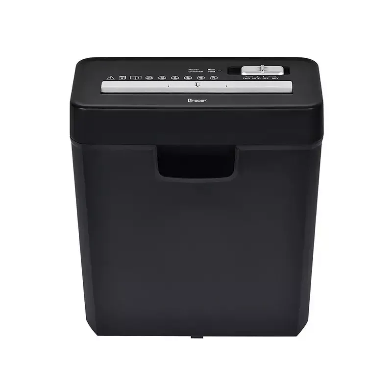 Niszczarka TRACER Edge10L cięcie krzyżowe, pojemność do 10 arkuszy, ścinki 6 mm, kosz 10 l, czarna