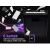 Niszczarka TRACER Edge10L cięcie krzyżowe, pojemność do 10 arkuszy, ścinki 6 mm, kosz 10 l, czarna