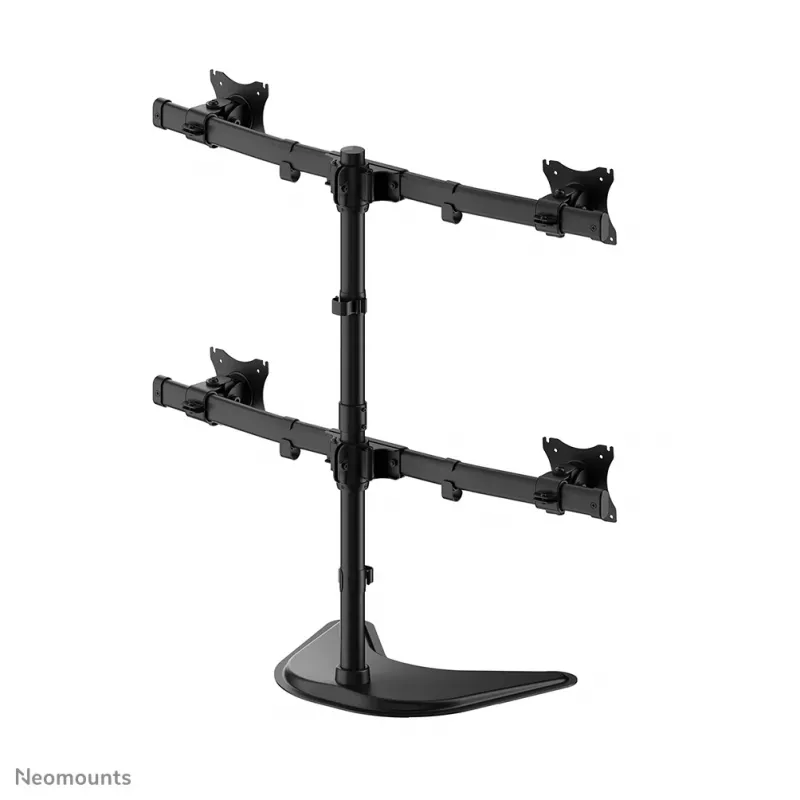 Neomounts NM-D335D4Czarny Uchwyt na monitor 10-27 cali, mocowanie na zacisk/Wolnostojący/Przelotka, 8 kg, 25,4 cm (10 cali), 68,6 cm (27 cali), 100 x 100 mm, Czarny