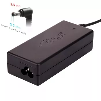 Zasilacz do laptopa AKYGA - 19V/3.42A, 65W i wtyczka 5.5 x 2.5 mm