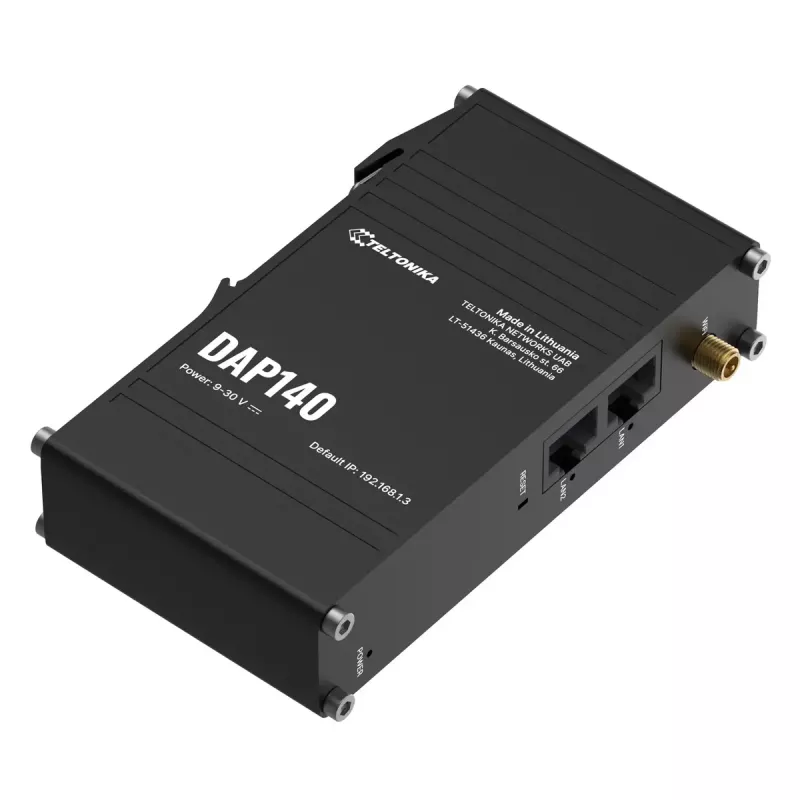 Bezprzewodowy punkt dostępowy Teltonika DAP140 300 Mbit/s PoE Czarny