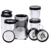 Blender stołowy Adler AD 4084 Zestaw Smoothie — 500 W (maks. 1200 W), szklany dzbanek 0,7 L, zdejmowana misa, czarny