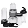 Blender stołowy Adler AD 4084 Zestaw Smoothie — 500 W (maks. 1200 W), szklany dzbanek 0,7 L, zdejmowana misa, czarny