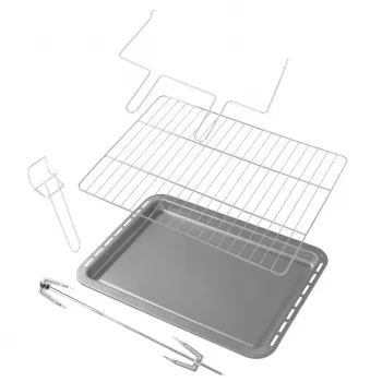 Mini piekarnik Adler AD 6030 — 30 L / 1500 W, timer mechaniczny, rożen, 230°C, wolnostojący, czarny
