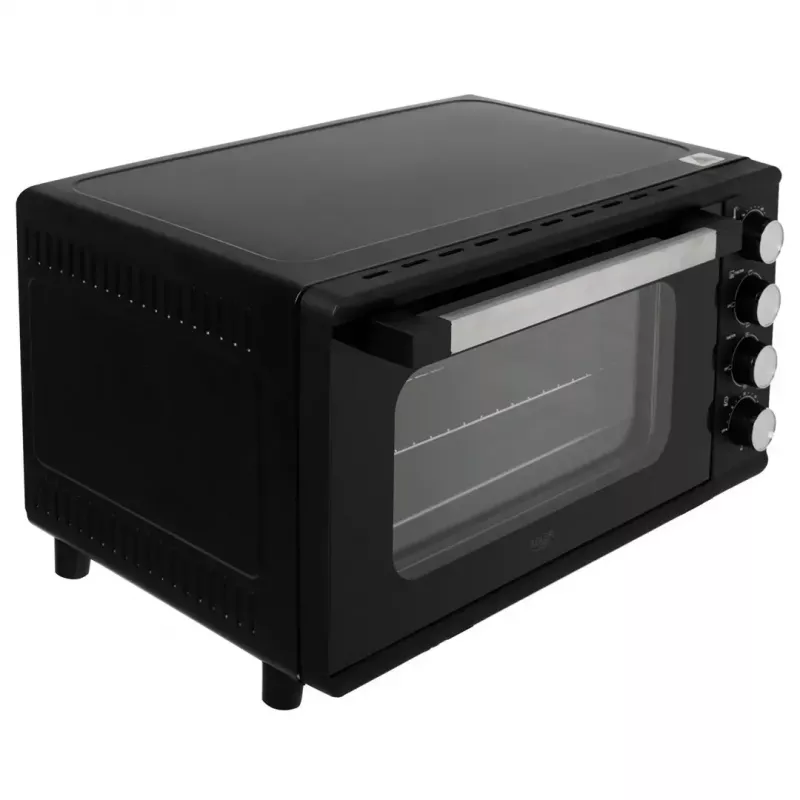 Mini piekarnik Adler AD 6030 — 30 L / 1500 W, timer mechaniczny, rożen, 230°C, wolnostojący, czarny