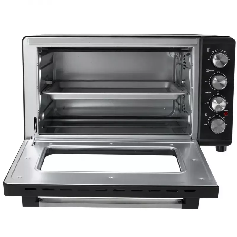 Mini piekarnik Adler AD 6030 — 30 L / 1500 W, timer mechaniczny, rożen, 230°C, wolnostojący, czarny