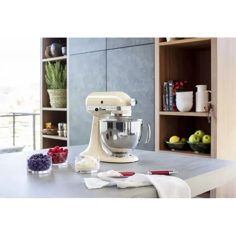 Mikser stojący KITCHENAID 5KSM125EAC — 300 W, misa 4,8 l, 10 prędkości, kremowy